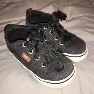 BLACK TODDLER BOY VANS SIZE 7